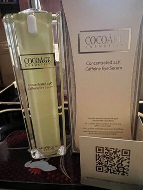 24K Gold Caffeine Eye Serum – Puffy Eyes & Dark Circles Treatment ✨ 1.7oz